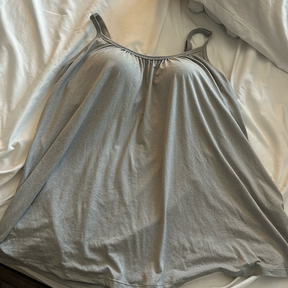 32 degrees gray built in bra tank size xl